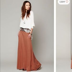 Free people mad cool maxi skirt size xs